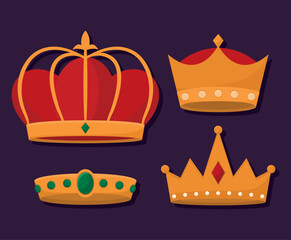golden crowns set