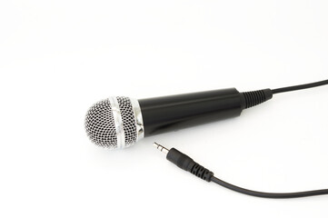 Microphone isolated on white background.