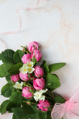 floral background of red roses