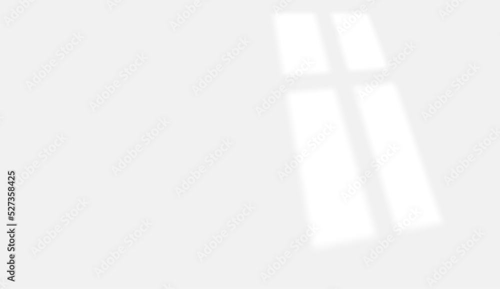 Poster Window shadow overlay effect on transparent background
