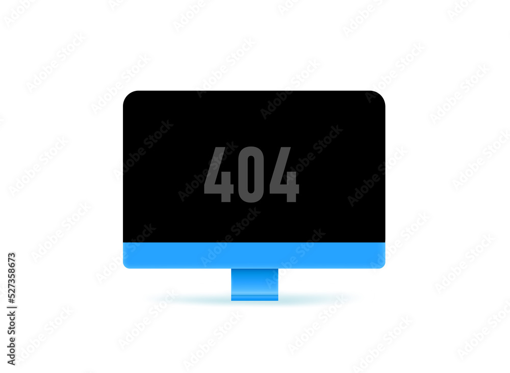 Poster Website is not available. 404 error concept.