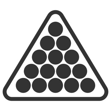 recommend clip art: Billiard vector icon. Snooker sign. Flat style vector illustration isolated on white background