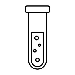 Test tube outline icon