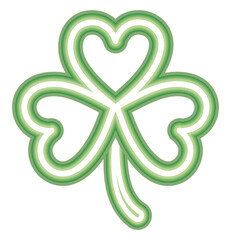 neon clover design