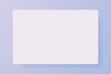 Light 3d landing page blank template with soft shadow