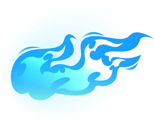 Obraz premium Blue fire