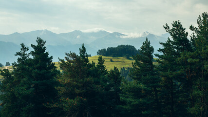 Beautiful view of the Caucasus mountains