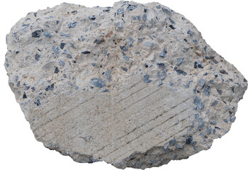 Concrete rubble broken, Broken concrete slabs on background transparent (png file.)