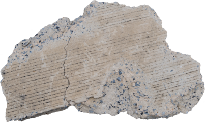 Concrete rubble broken, Broken concrete slabs on background transparent (png file.)