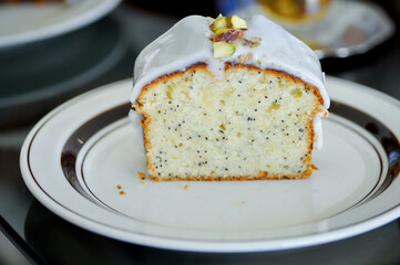 lemon cheese cake ,cheese cake or lemoncake with sesame