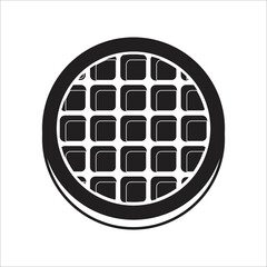 waffles icon vector design template