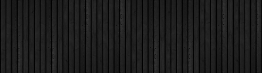 Old black gray rustic dark wooden boards texture - wood panel wall timber background panorama...