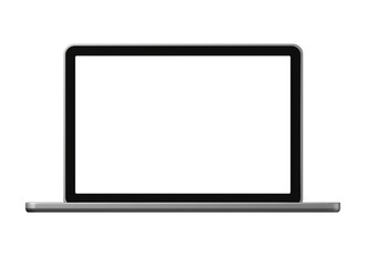 Laptop computer isolated on white