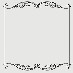 Frame, in the style of an ornament, Vector illustration eps 10, Art.