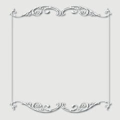 Frame, in the style of an ornament, Vector illustration eps 10, Art.