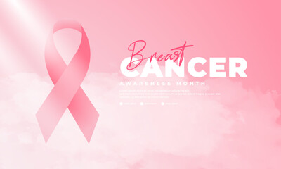 Breast Cancer Awareness Month, suitable for backgrounds, banners, posters, and others