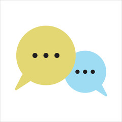 chat icon vector design template