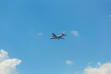 Airplanes in skies over Moscow on Victory Day