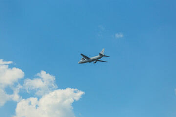 Airplanes in skies over Moscow on Victory Day