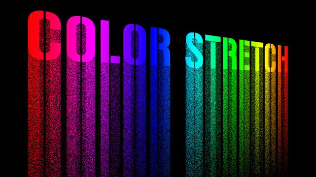 Color Stretch Text (Editable with Photoshop)
