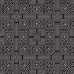 Design seamless monochrome geometric pattern. Abstract background. Vector art.Perfect for site backdrop, wrapping paper, wallpaper, textile and surface design. 