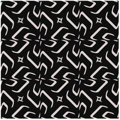 Design seamless monochrome geometric pattern. Abstract background. Vector art.Perfect for site backdrop, wrapping paper, wallpaper, textile and surface design. 