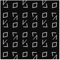 Design seamless monochrome geometric pattern. Abstract background. Vector art.Perfect for site backdrop, wrapping paper, wallpaper, textile and surface design. 