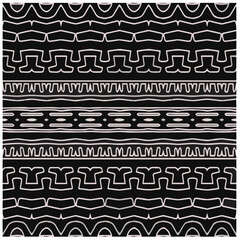 Design seamless monochrome geometric pattern. Abstract background. Vector art.Perfect for site backdrop, wrapping paper, wallpaper, textile and surface design. 