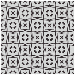 Design seamless monochrome geometric pattern. Abstract background. Vector art.Perfect for site backdrop, wrapping paper, wallpaper, textile and surface design. 