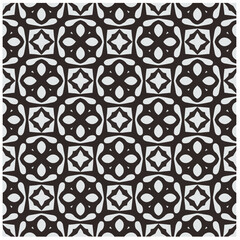 Design seamless monochrome geometric pattern. Abstract background. Vector art.Perfect for site backdrop, wrapping paper, wallpaper, textile and surface design. 