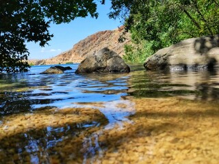 river and rocks