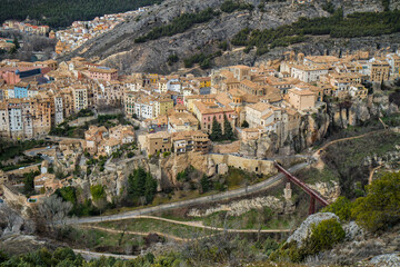 A view of a city over the rooftops