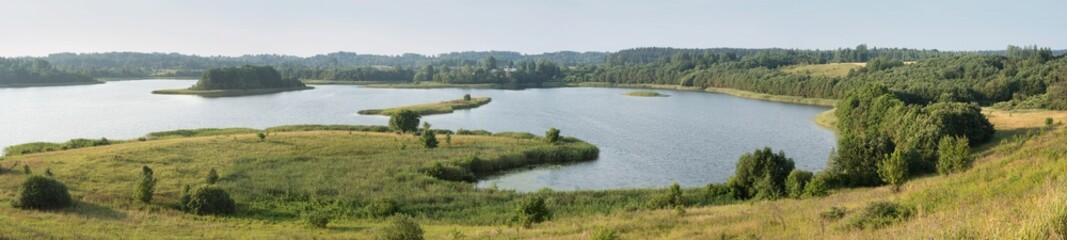 Serene landscape with a lake