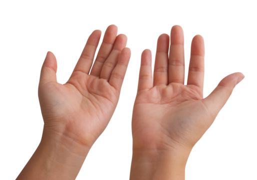 Woman hand isolated transparency background - Powered by Adobe