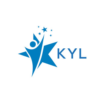 KYL Letter logo white background .KYL Business finance logo design vector image in illustrator .KYL letter logo design for entrepreneur and business.
