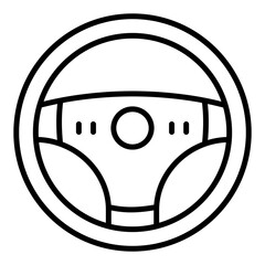 Steering Wheel Icon Style