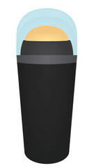 Face roller stick. vector illustration