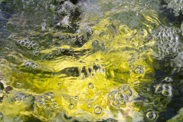 Chartreuse Green Fountain with Bubbles would make a nice Background