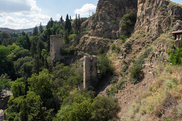 Fototapeta na wymiar fortress in Tbilisi, Georgia.July 2022