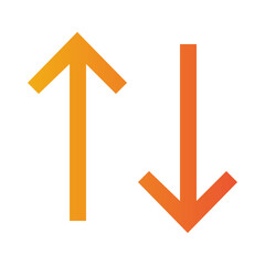 up and down gradient icon