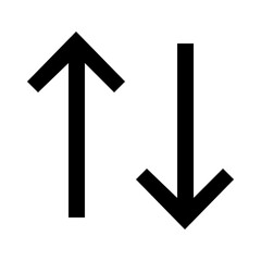 up and down line icon