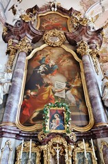 Fototapeta na wymiar Münnerstadt, Augustinerklosterkirche, Seitenaltar
