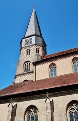 Münnerstadt, Stadtpfarrkirche mit Westturm