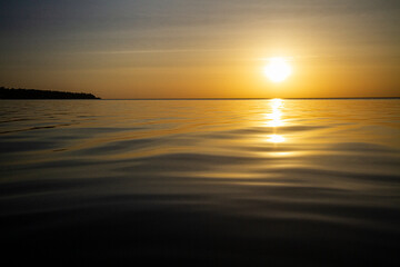 sunset over the Tapajos River, Amazonia, Brazil