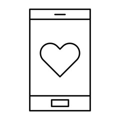 Mobile love logo icon