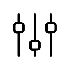 equalizer line icon