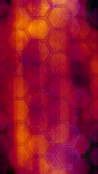Vertical version Brightly colored geometric looping animated background