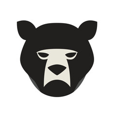 Bear head logo. Vector illustration.