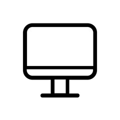 monitor line icon