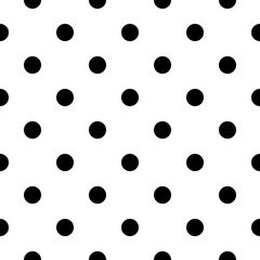 Seamless pattern. Big dots wallpaper. Circles image. Polka dot motif. Circular figures backdrop. Rounds background. Dotted motif. Vector ornament. Digital paper, textile print, web design, abstract